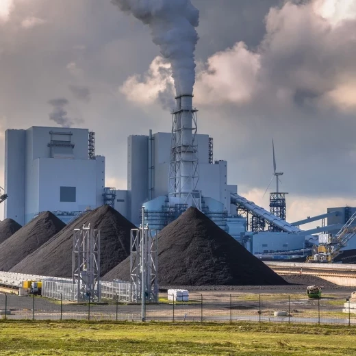 Coal-burning power plants